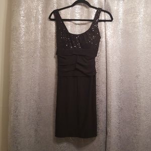 Black Sequin Cocktail Dress